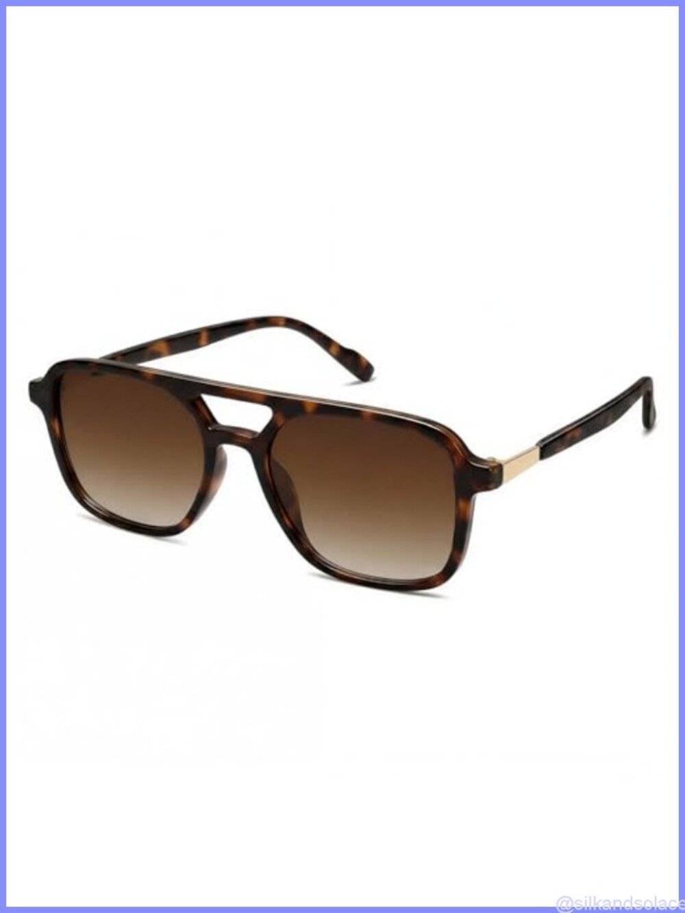 Retro Rectangle Sunglasses UV400 Full Frame Unisex Trendy Shades